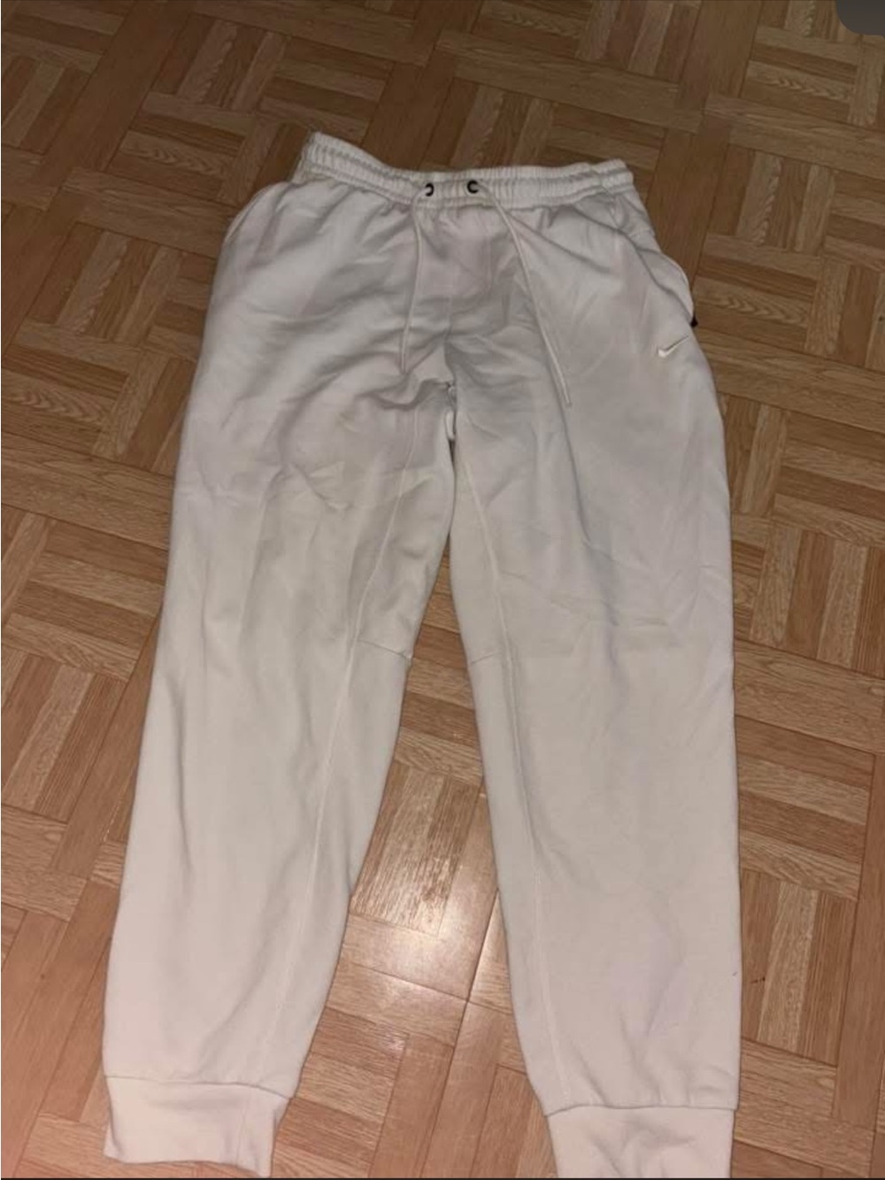 Nike White Women's Drawstring Jogger Pants